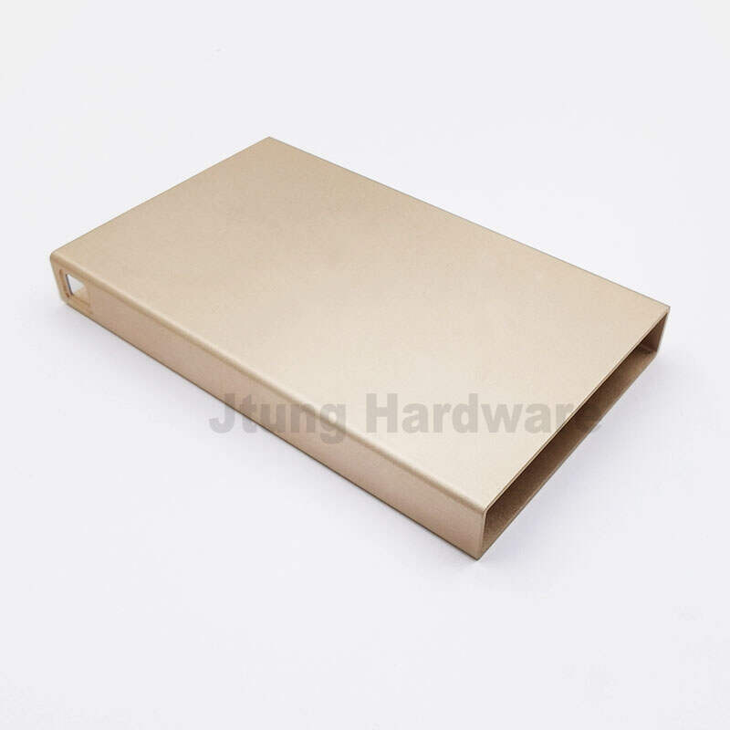Gold Brushed Anodizing Custom Aluminum Electronic Housing