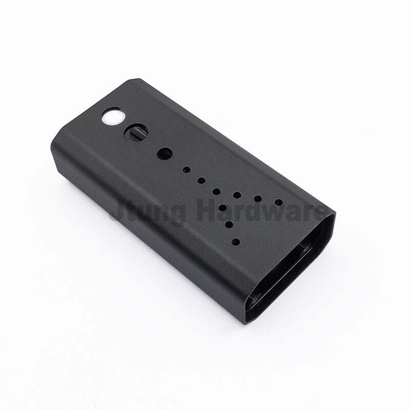 Black Anodized Aluminum Panel Case Faceplate High Precision