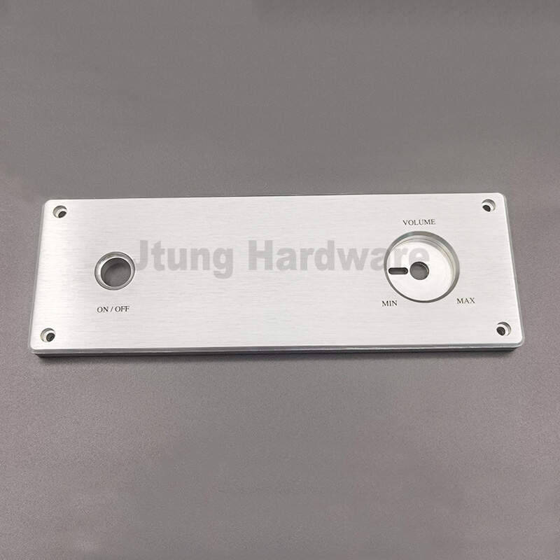 China Manufacturer Custom CNC Machining Audio Amplifier Front Control Aluminum Panel
