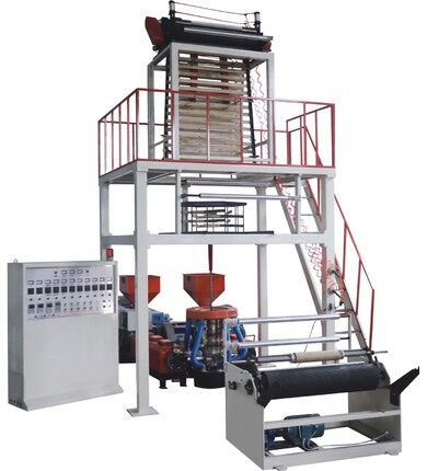 ABA layers film blowing machine,with two extruders produce ABA layers film,ABA film blowing machine,ABA three layer co-extrusion blown film machine,3 layers ABA film blowing machine price near us