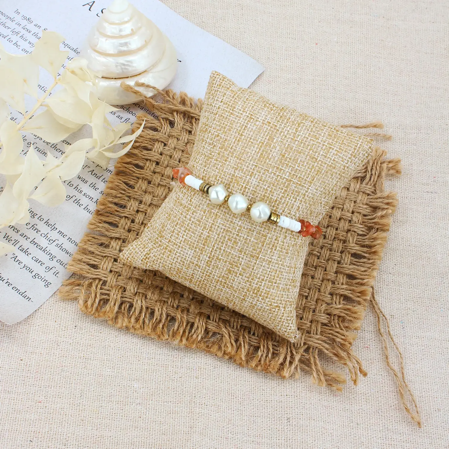 Pretty is me Collection Bohemian Style Stainless Mix with Baroque Pearl and Natural Stone Beads Stainless Steel Bracelet (7)(1).webp