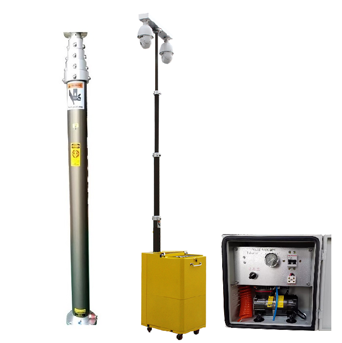 Telecopic/Extendable Light Pole, Camera On Light Pole