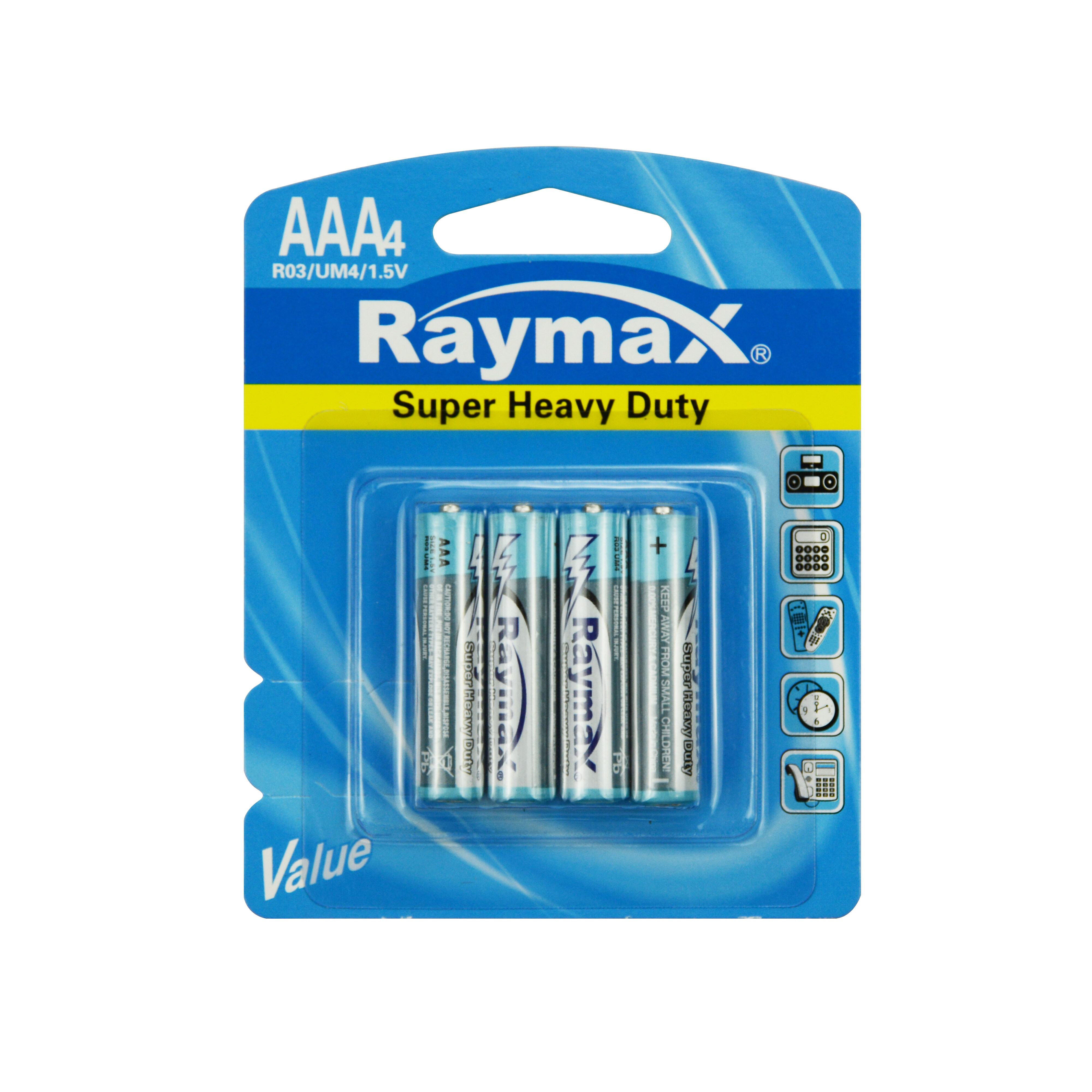 Paymax wholesale R03 AAA Zinc Carbon Battery, Suitable For Remote Control,Clocks