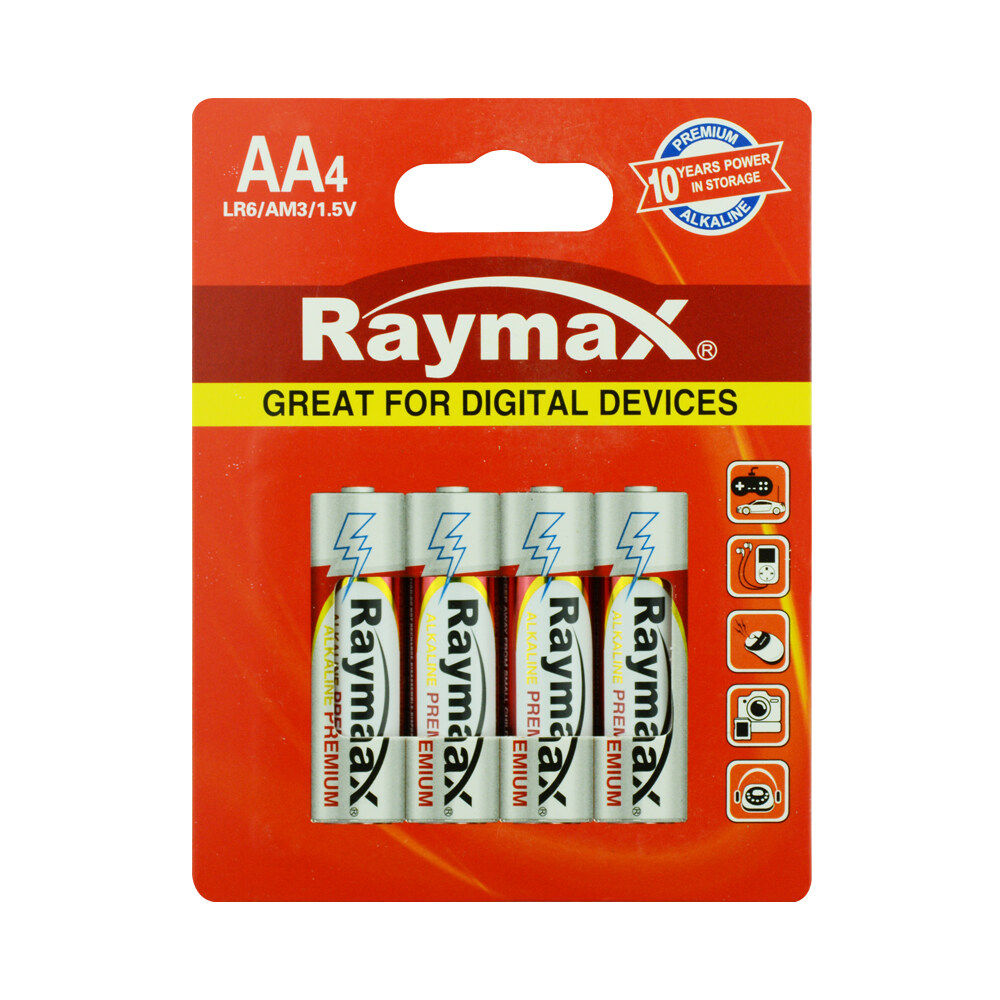 Raymax long Lasting customized high capacity Maxtech AA 1.5 v LR6 akaline battery for Daily Use