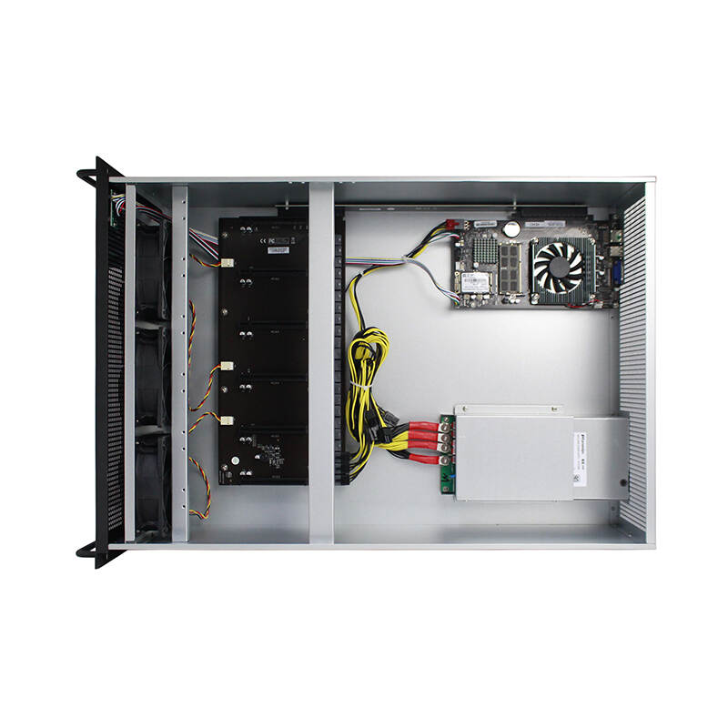 70mm Silent 6 GPU Server Case Frame Chassis With Fan Speed Controller 6 GPU Computer Server External case Server Rack