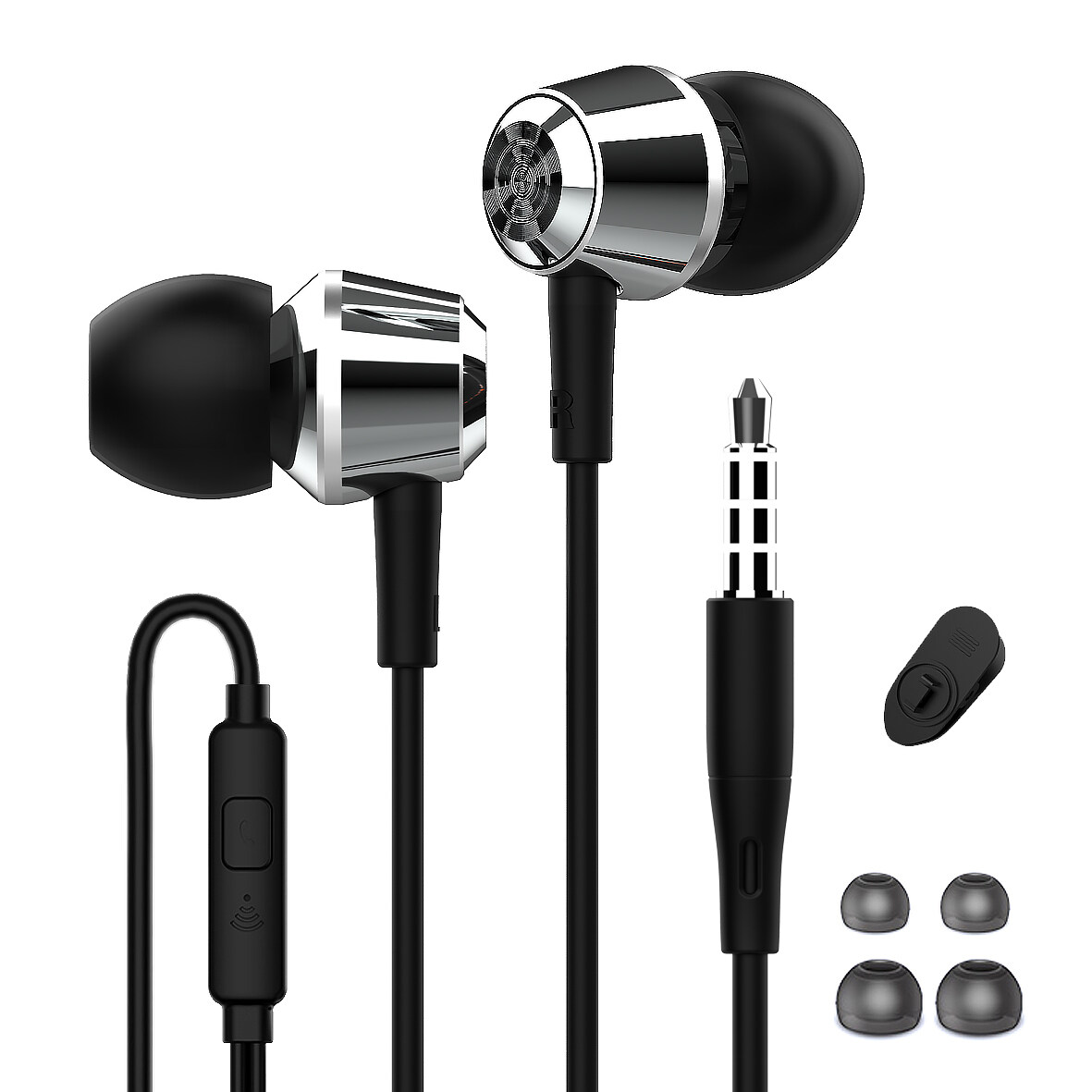 HappyAudio; Amazon Wired Earbuds; pengeluar earphone berwayar; Fon telinga OEM; Fon telinga borong;