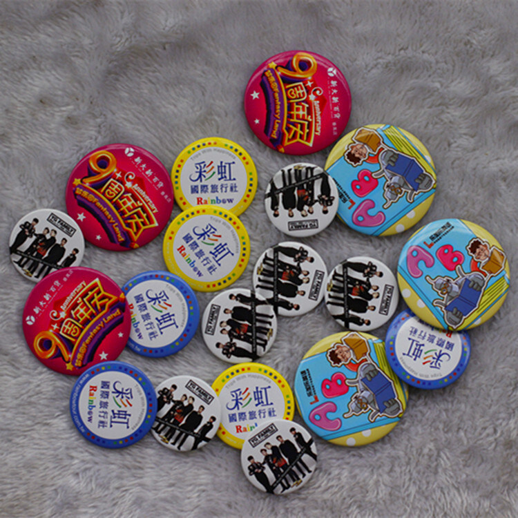 Wholesale Polyester Tinplate Badge Pins 