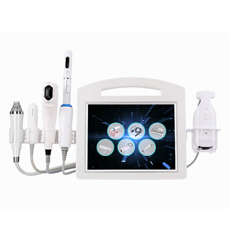 5 In 1 4D Hifu 12 Lines Vmax Skin Tightening Liposonic Body Slimming Face Lifting Vaginal Tightening RF Microneedle Machine
