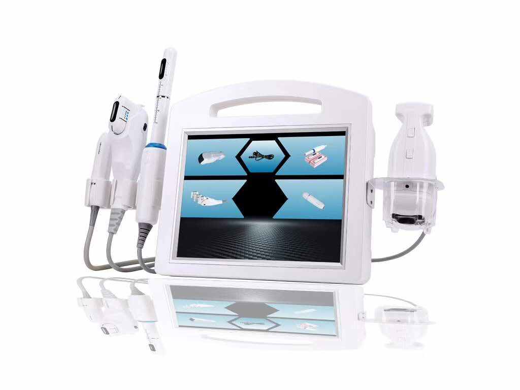 5 In 1 4D Hifu 12 Lines Vmax Skin Tightening Liposonic Body Slimming Face Lifting Vaginal Tightening RF Microneedle Machine