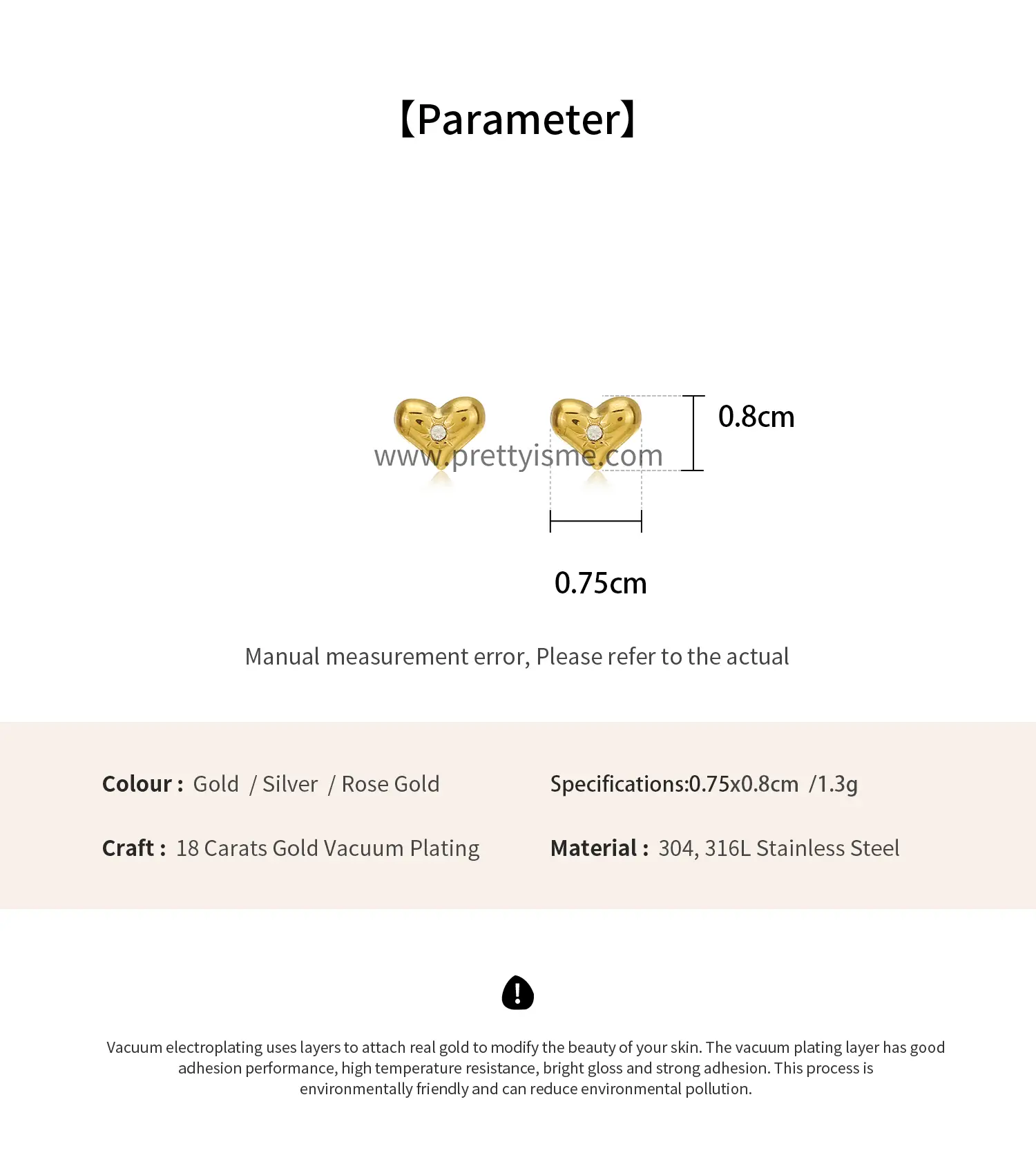Love heart shaped earrings gold plated with diamonds delicate earrings (5).webp
