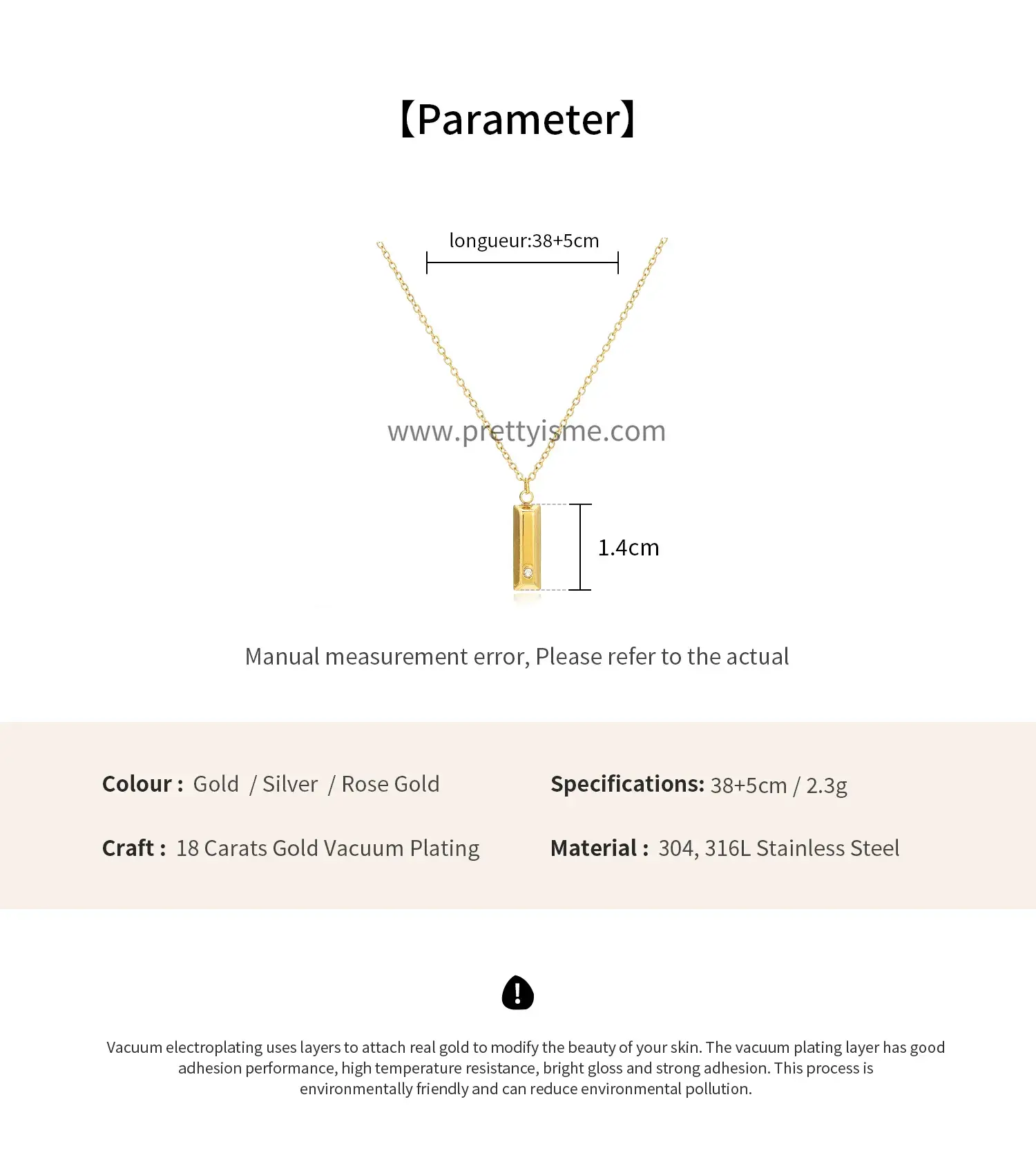 Simple Stainless Steel Pendant Necklace Gold Plated Small Square Set Diamond Necklace (6)(1).webp