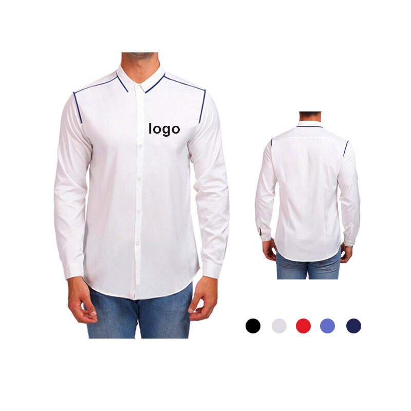 Casual Customized Uniform Plain Golf Blank Long Sleeve Mens Polo Shirts With Logo