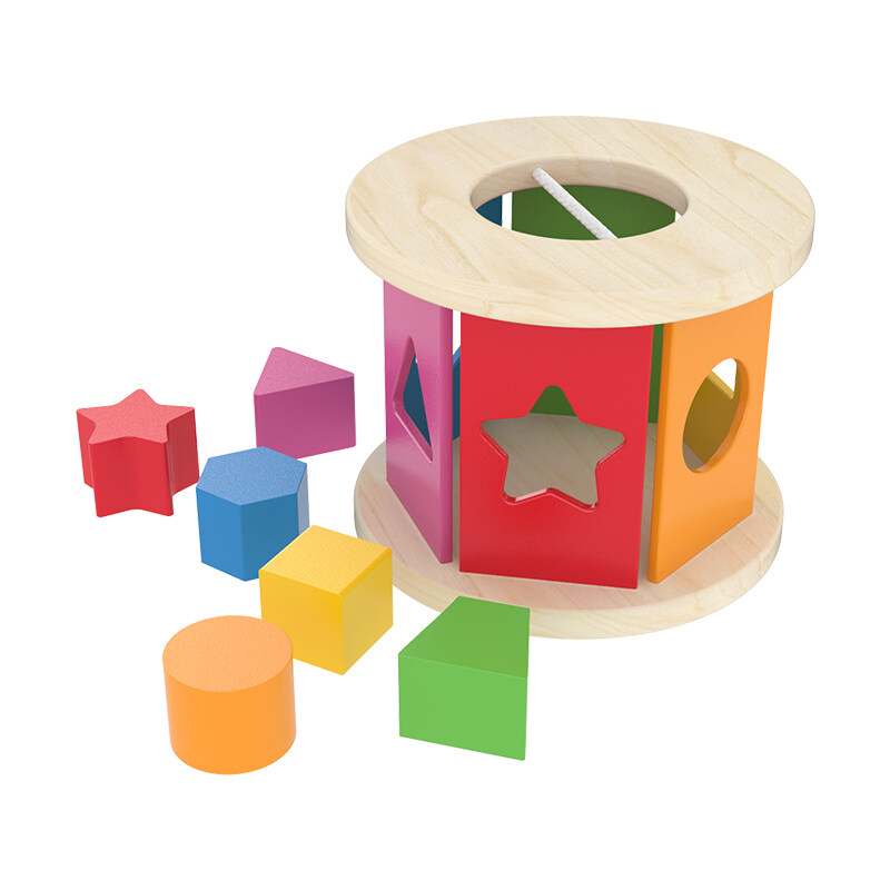 Early Baby education puzzles Toy wooden montessori shape sorter