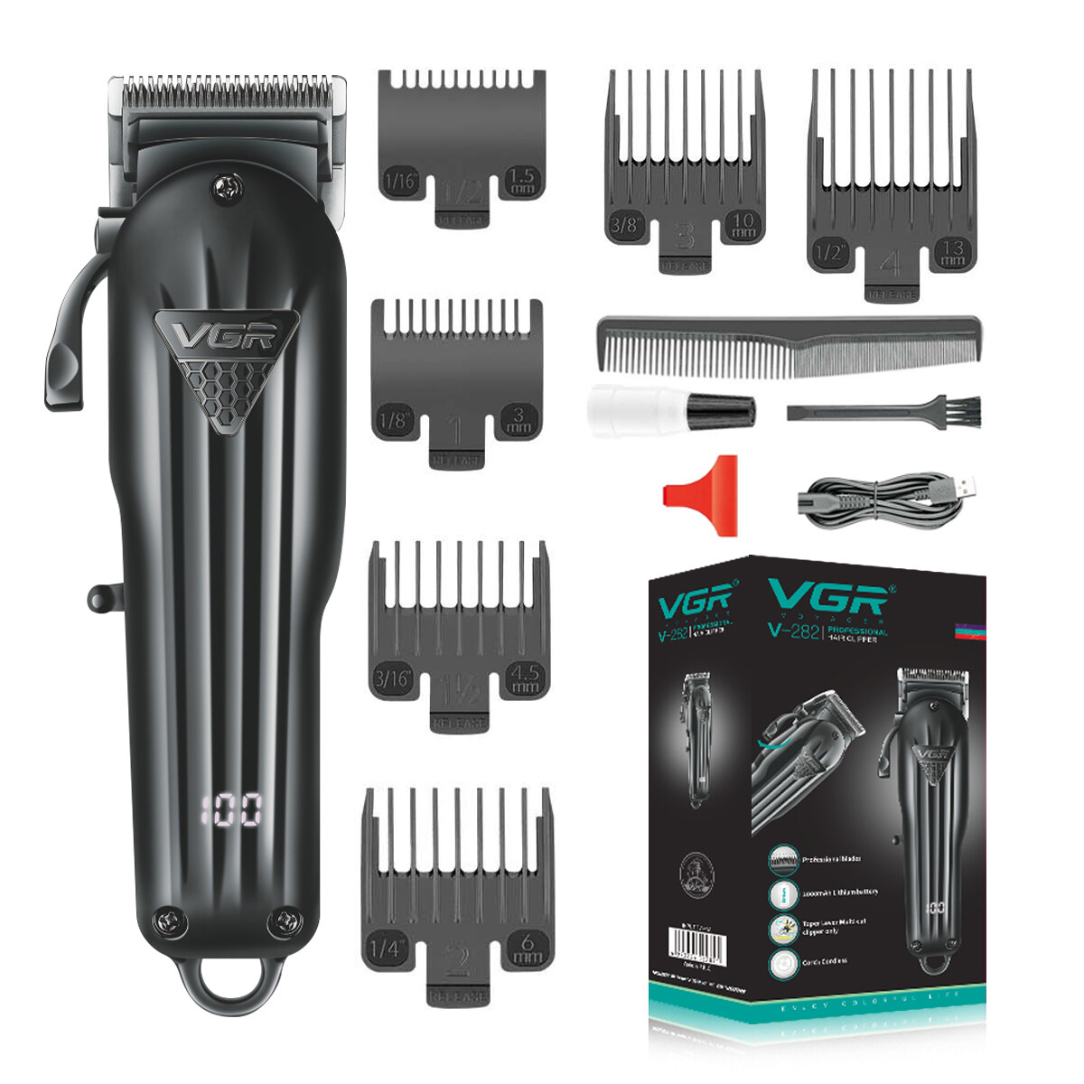 hair trimmer factory, hair trimmer made in china, hair trimmer oem, Adjustable Cordless Trimmer suppliers, wholesale Rechargeable Hair Clipper