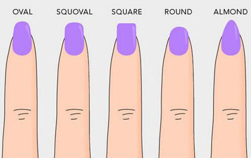 nails of different shapes