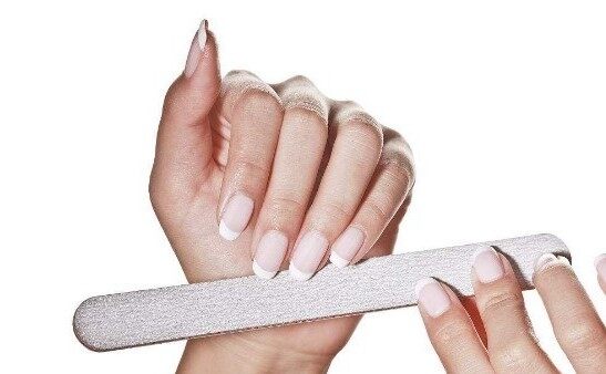 Disposable buff and file nail bar