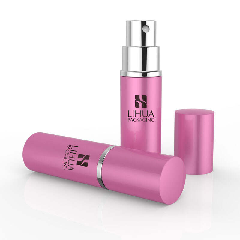 wholesale decorative perfume bottles Refillable travel pocket mini round aluminum oral spray atomizer 7ml | PW-007A