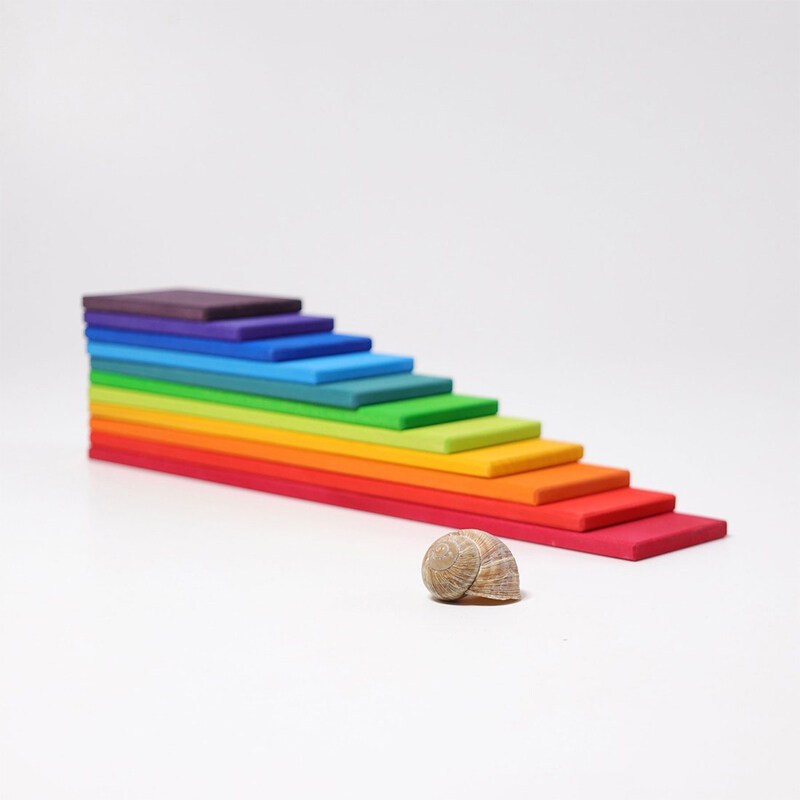Wooden Puzzle Blocks Children Intelligence Montessori Toys Rainbow Bridge Building Blocks