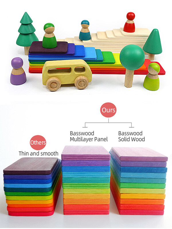 18 month old montessori toys rainbow ODM