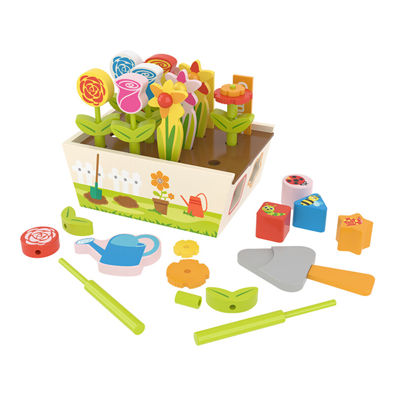 Wooden Montessori Vegetables Box Toys Toddlers and Fruits Educational Shape Size Sorting Puzzle