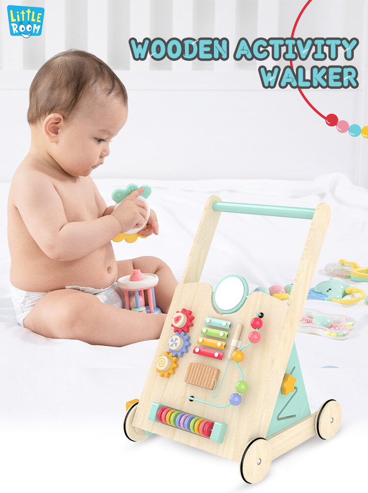 wholesale pink wooden baby walker suppliers, pink wooden baby walker manufacturer