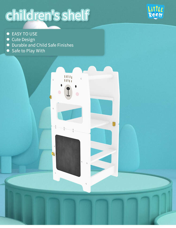 Child Standing Tower Kitchen Step Stool, The Original Child Standing Tower, Kids Kitchen Step Stool with Safety Rail