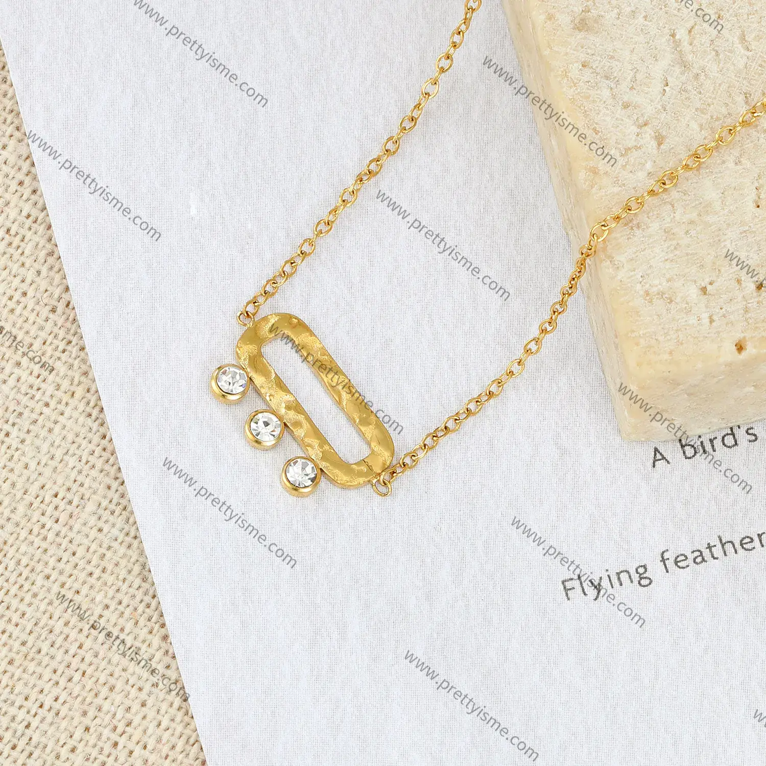 Stainless Steel Gold Plated 18K Bracelet Thin Bracelet Square Cutout Diamonds Simple Style Bracelet (3).webp