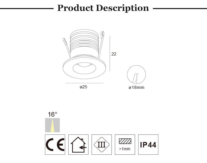 mini recessed led downlights