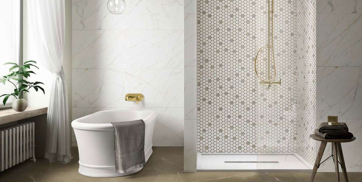 peel and stick mosaic tile bathroom,porcelain mosaic tile for bathroom floor,penny round cloudy porcelain mosaic tile