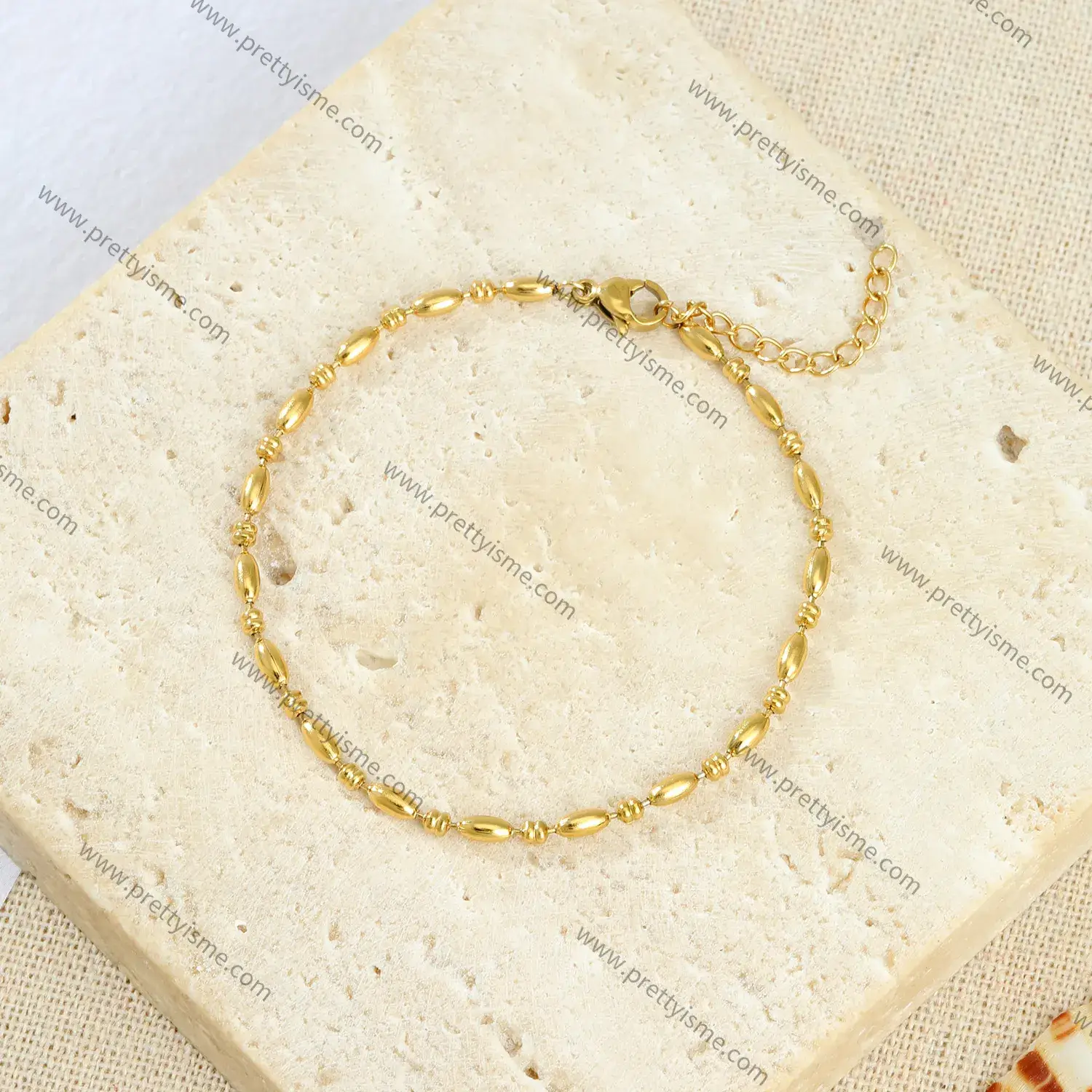 Fine bracelet stainless steel bracelet 18k gold plated simple style elegant bracelet (3).webp