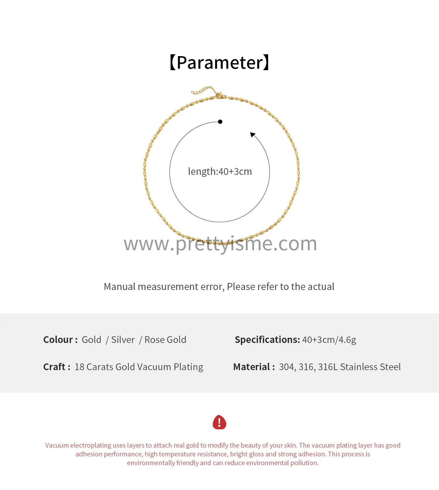 Stainless Steel Gold Plated 18K Necklace Small Ring Gold Pendant Versatile Necklace (6).webp