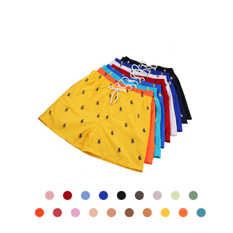 Swim Shorts With Pockets Elasticated Waist Polyester Custom Printing Men's Trunks