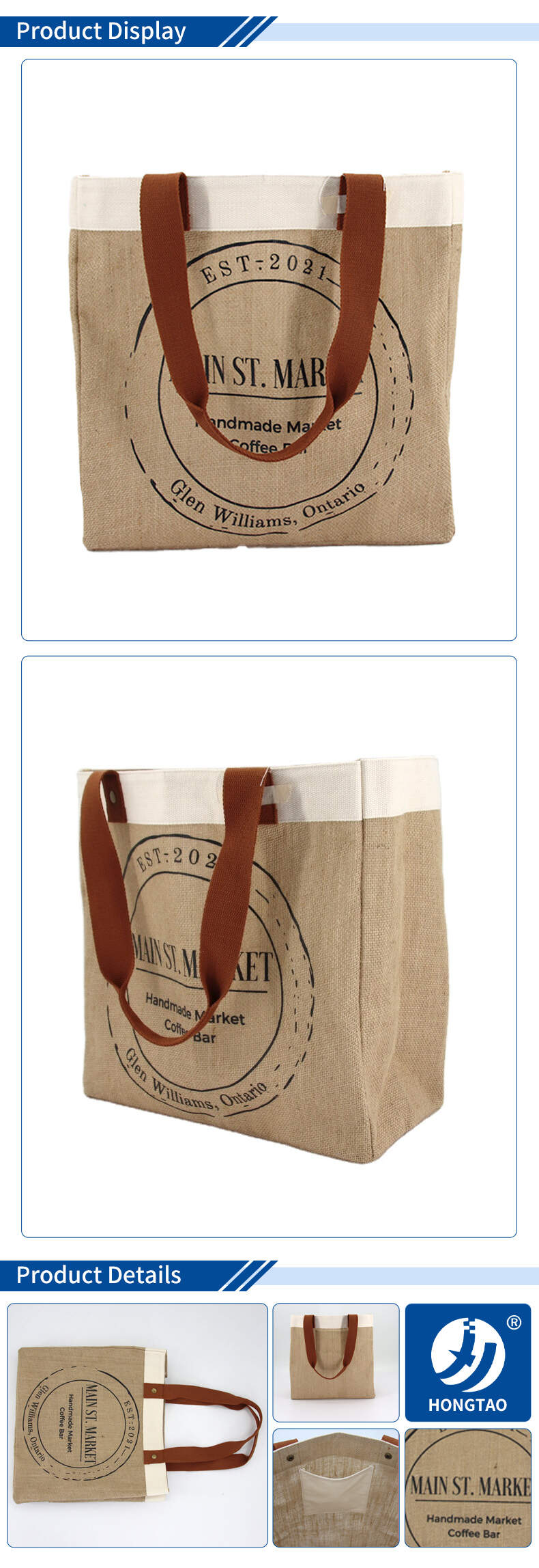 Iso9001 Bsci Lvmh Factory Eco Customized Jute Bags Wholesale Jute