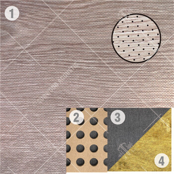 micro perforated acoustic wood panels ceiling