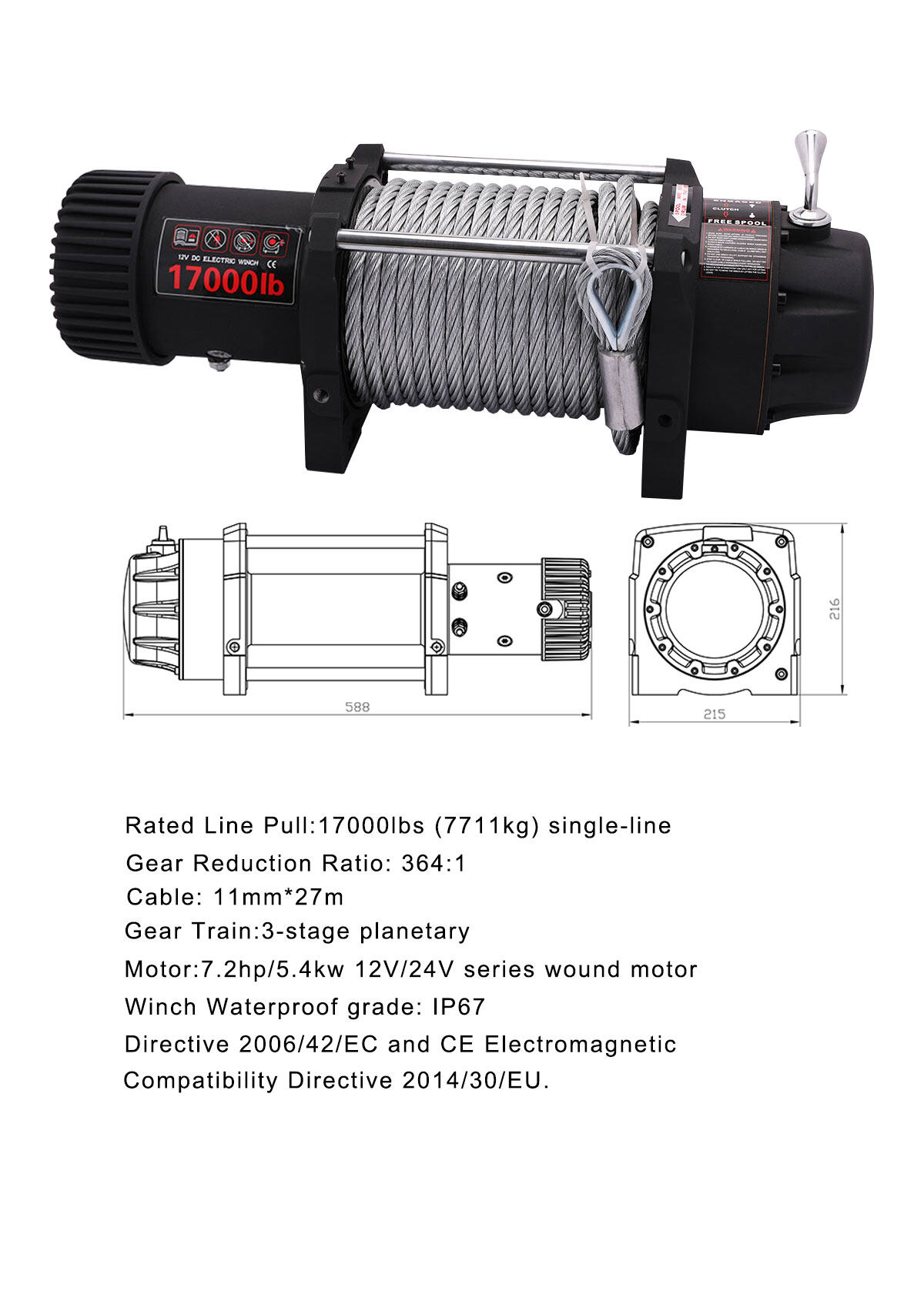 20000 lb electric winch,traveller 12v truck electric winch,20000 lb electric winch,high speed electric winch