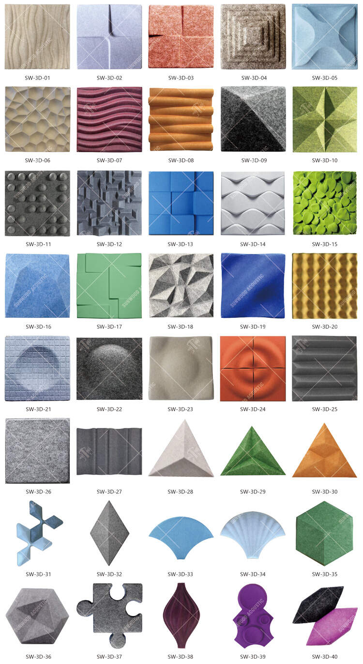 3d acoustic wall panels