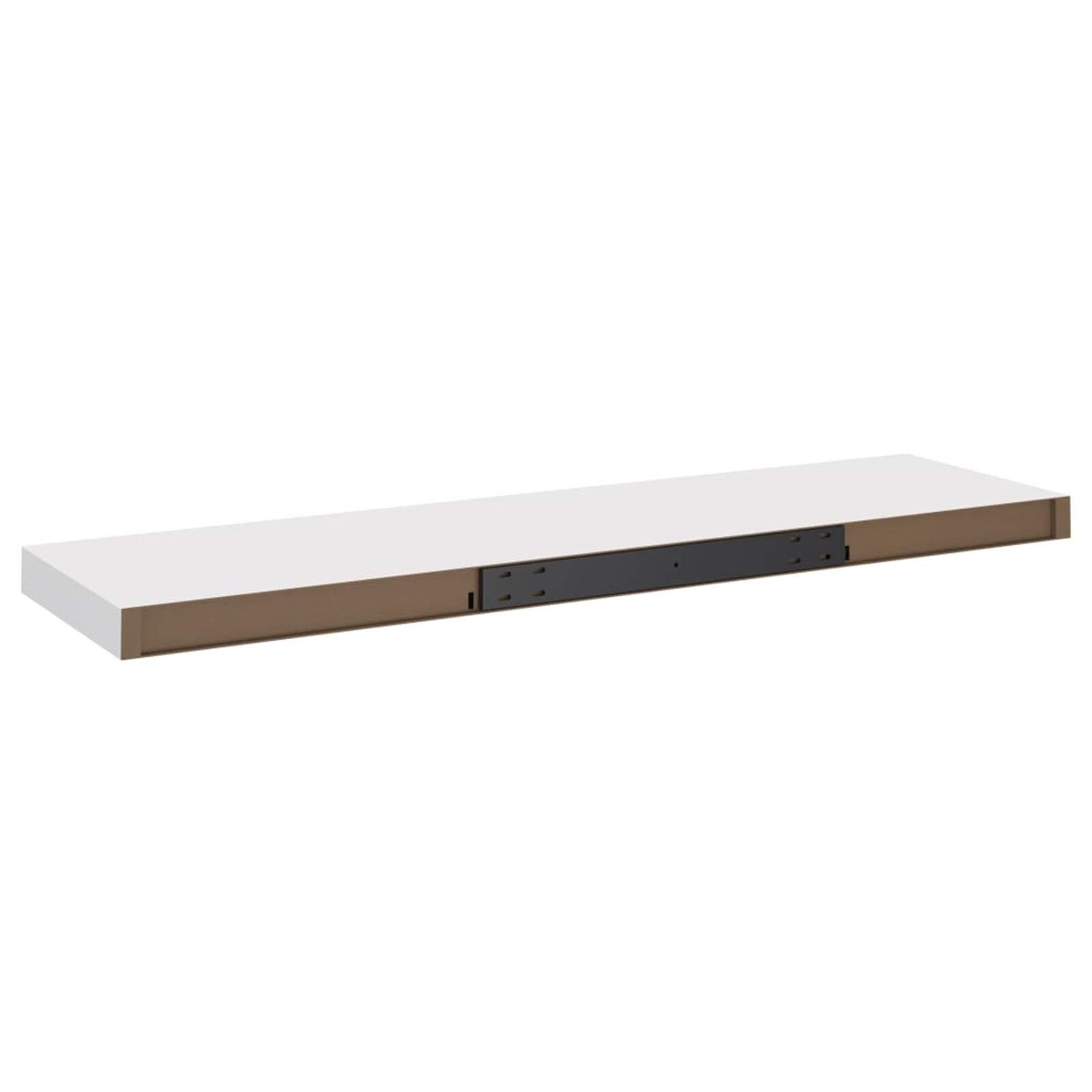 Floating Wall Shelf White 35.4"x9.3"x1.5" MDF