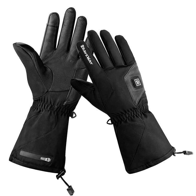 electric waterproof heated gloves with touch screen sensor