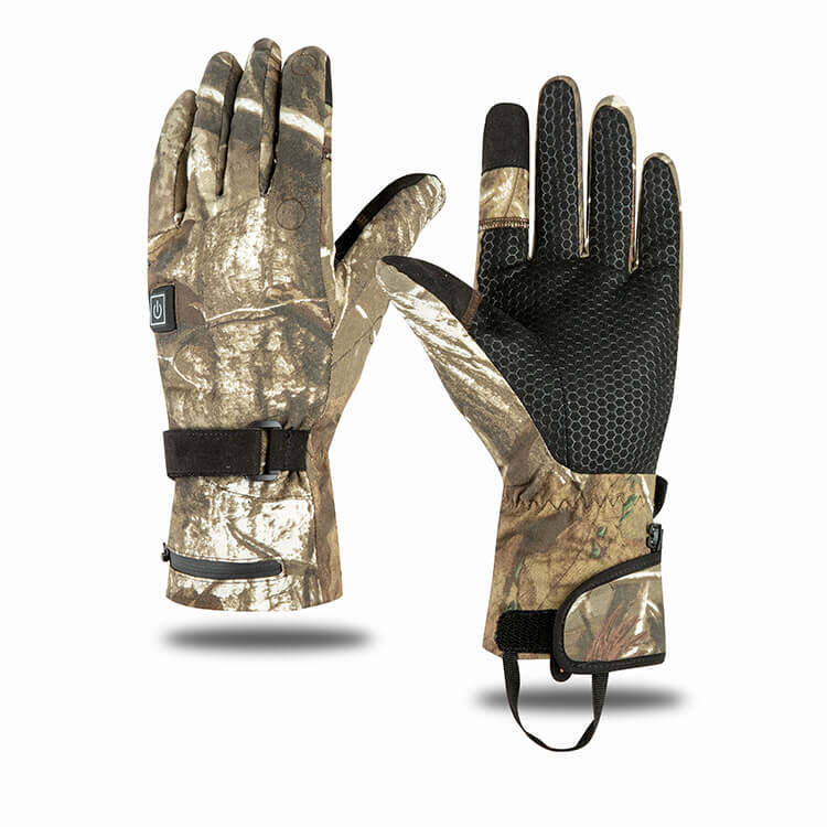 Camo -Motorradhandschuhe, Camo Radsporthandschuhe, Camo Mountainbike -Handschuhe, wiederaufladbare beheizte Handschuhe für Frauen, elektrische erhitzte Handschuhe für Frauen