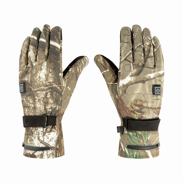 Gants de moto camouflage, gants à cyclisme camouflage, gants de vélo de montagne camo, gants chauffés rechargeables pour femmes, gants chauffés électriques pour femmes