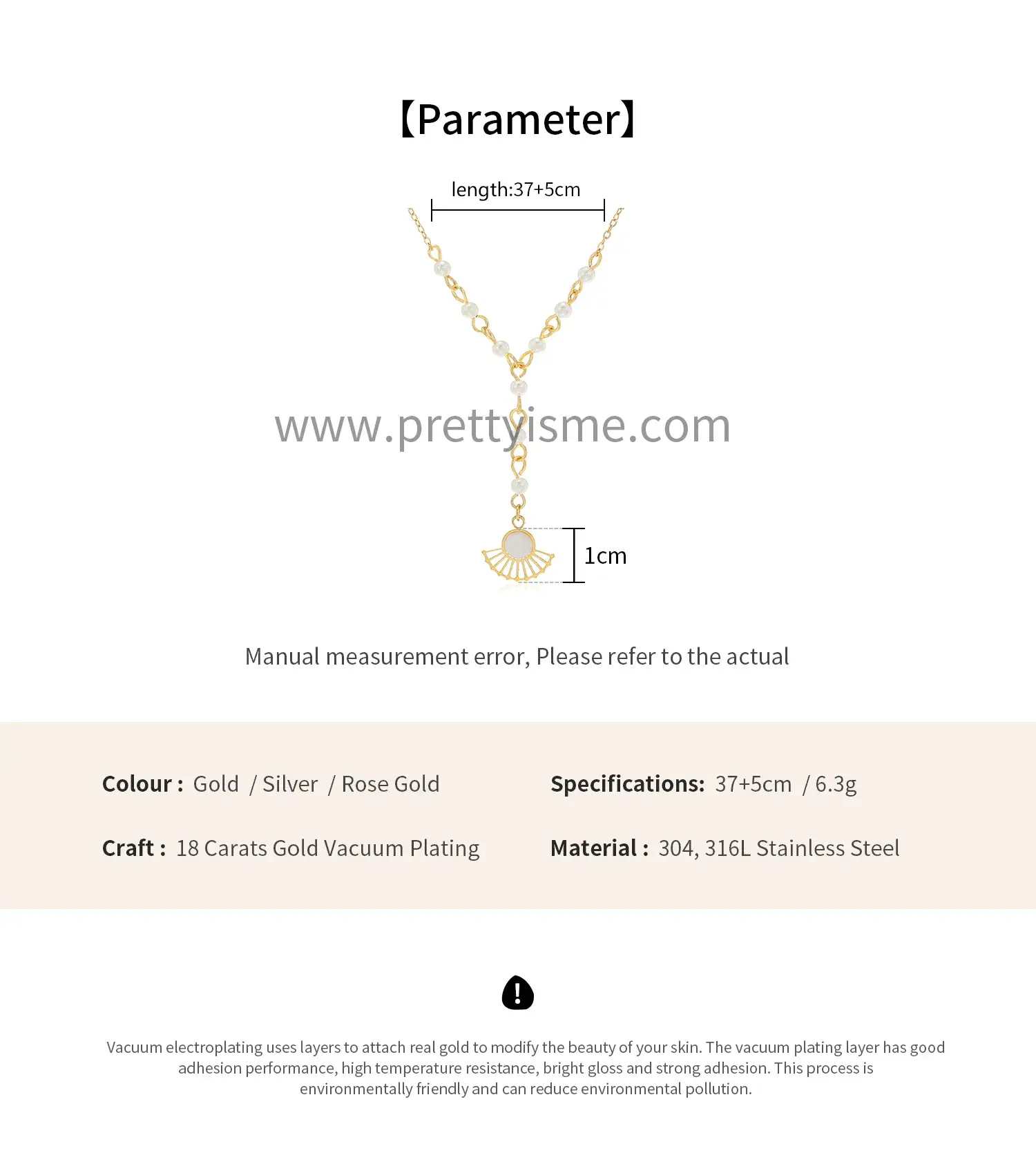 Elegant pearl stainless steel 18k gold plated necklace long pendant fan with gem necklace (6).webp