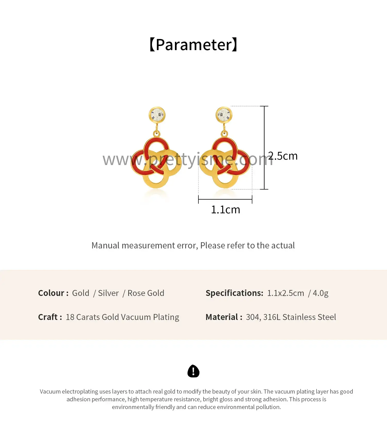 Interleaving circular stainless steel 18K gold-plated with round diamond epoxy exquisite elegant earring (6).webp