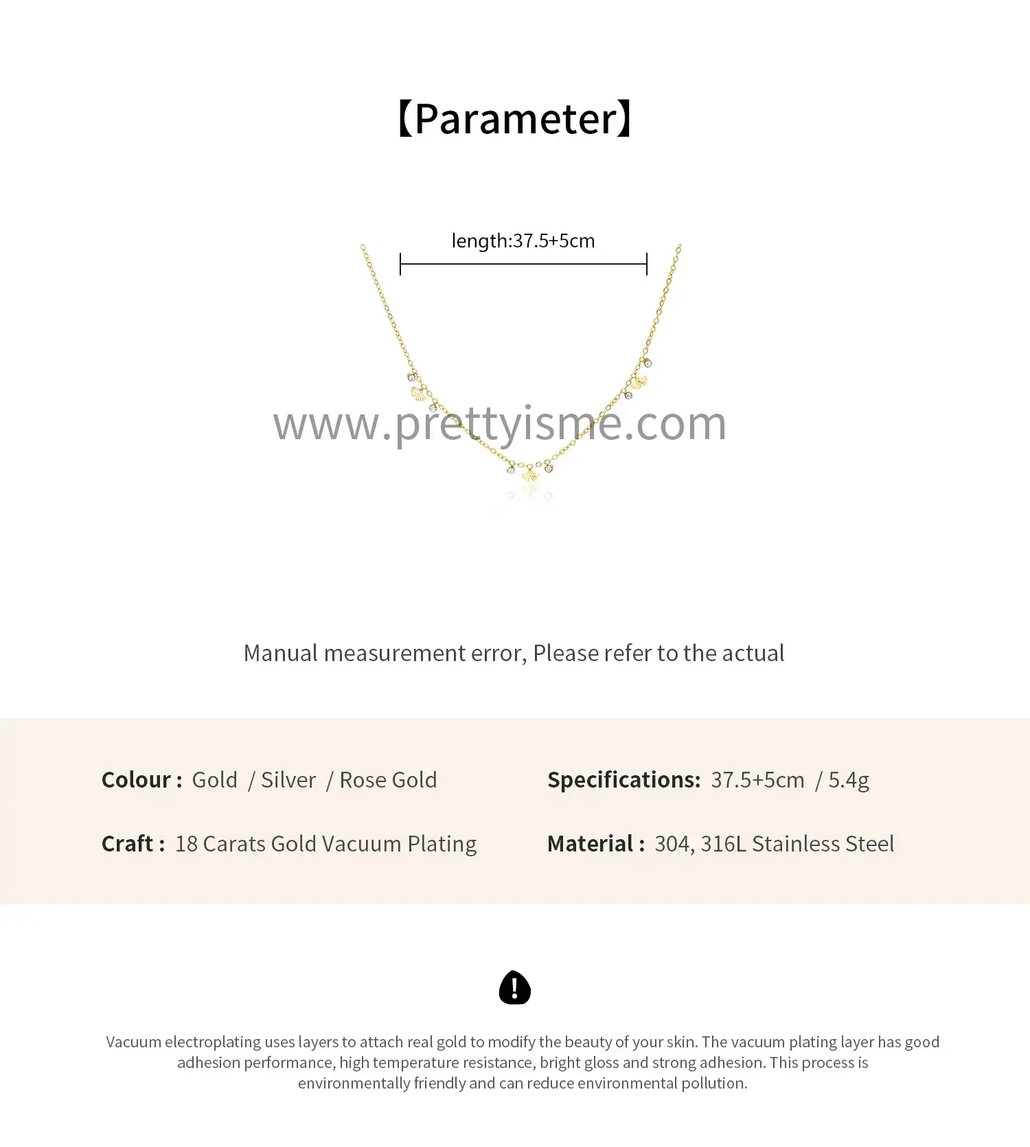 French Elegant Stainless Steel 18k Gold Plated Thin Necklace with Diamond Delicate Pendant (6).webp