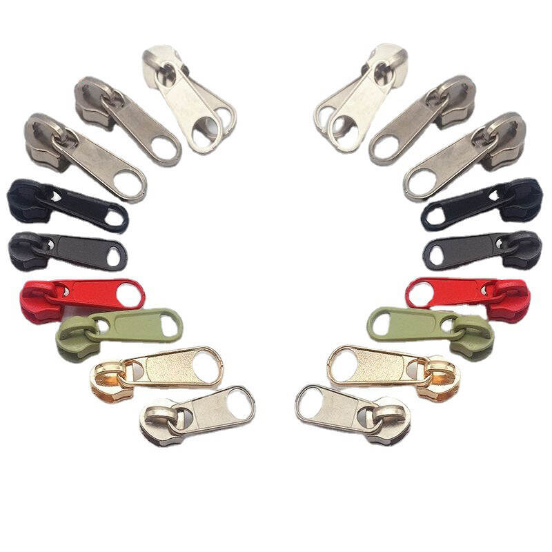 Custom Logo Metal Reversible Zipper Pull Head With Double Pullers