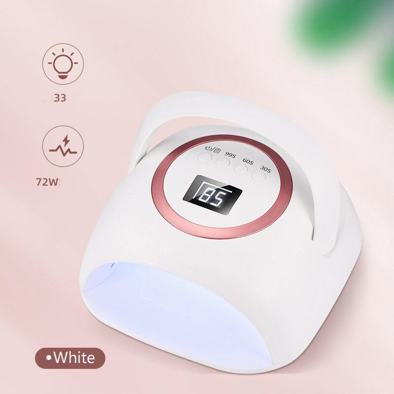iBelieve 72W Cordless UV LED Drying Lamp Nail Rechargeable LCD Display Nail Lamp