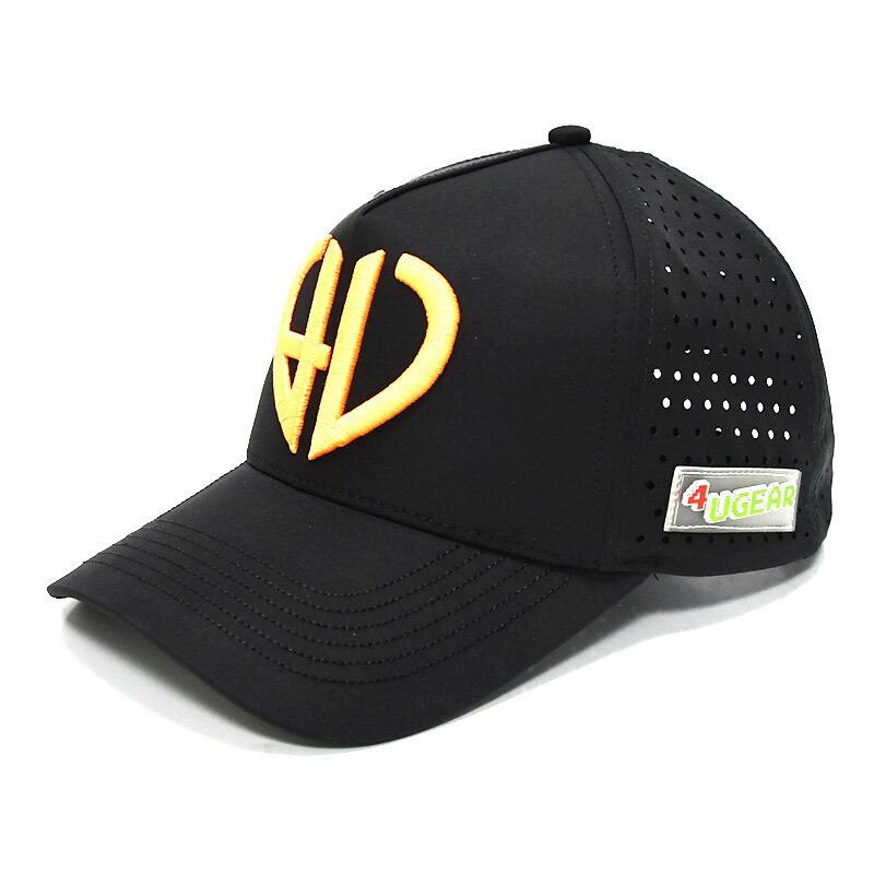 China five panel baseball cap with laser hole for sale