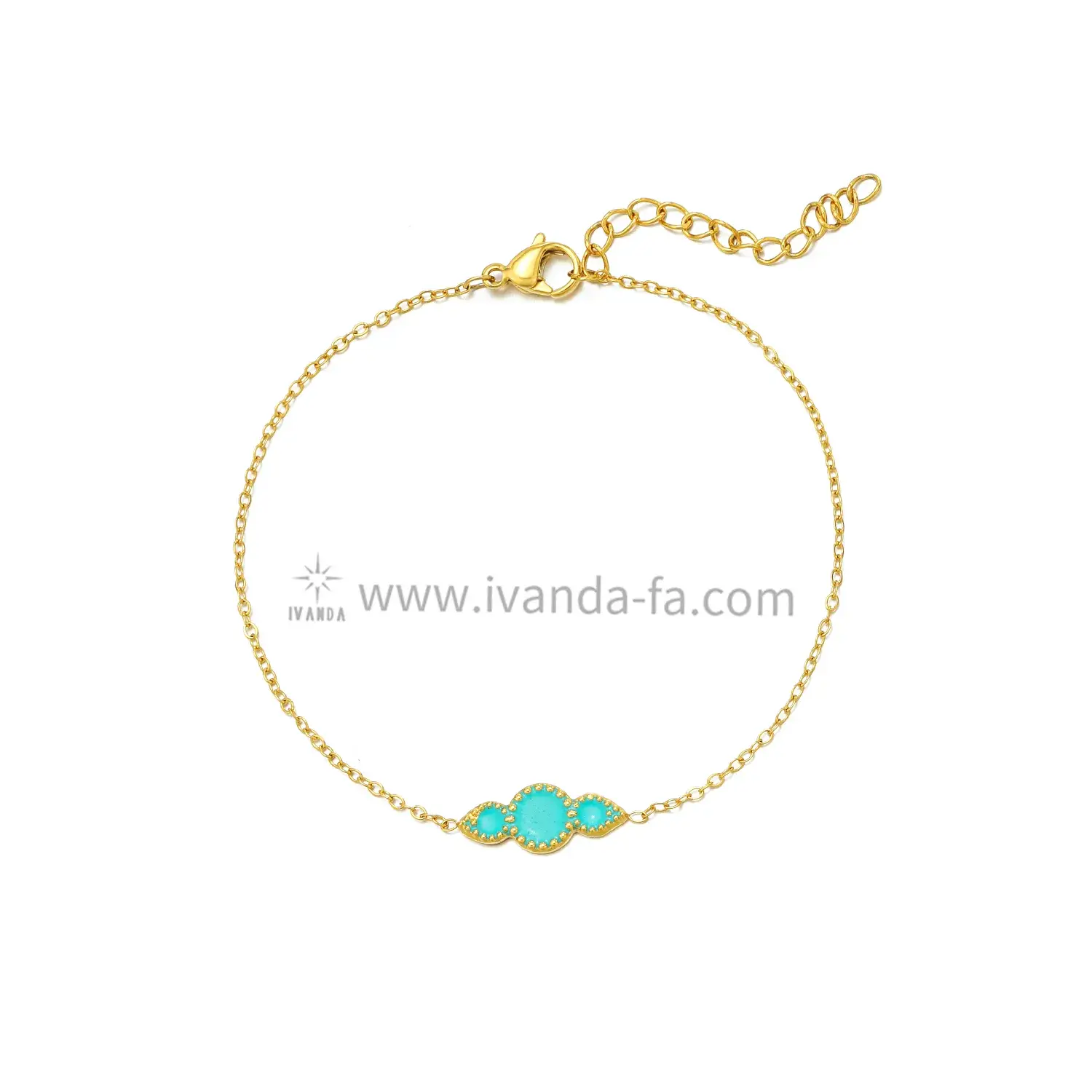 Splicing Round Stainless Steel Simple Fashion Necklace With Oil Drip
