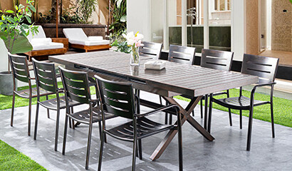 Folding table with four hot sale chairs