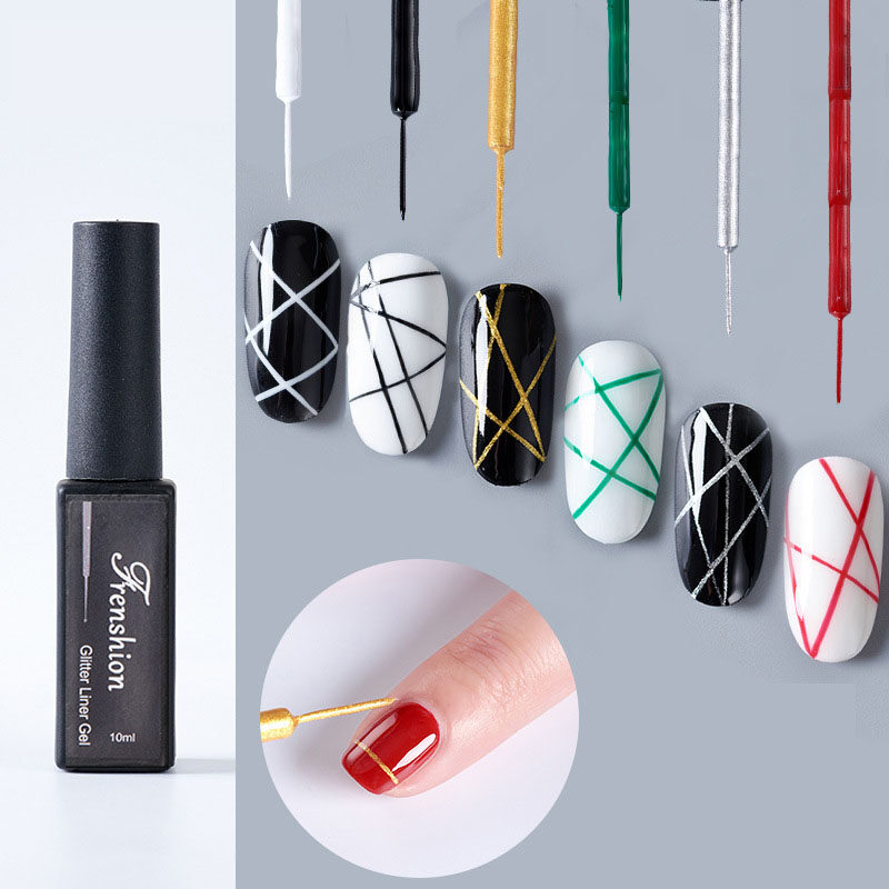 Hot selling private label nail box kit 36colors/set uv gel nail polish nail artist liner painting gel