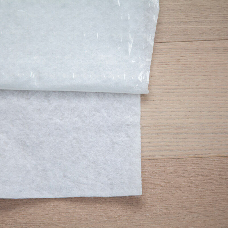White Sticky Adhesive Floor Covering 100% Polyester Spun Bonded Painter Felt Anti Skid Water Absorbent Floor Protector